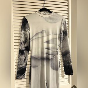 jumpsuit with hand design